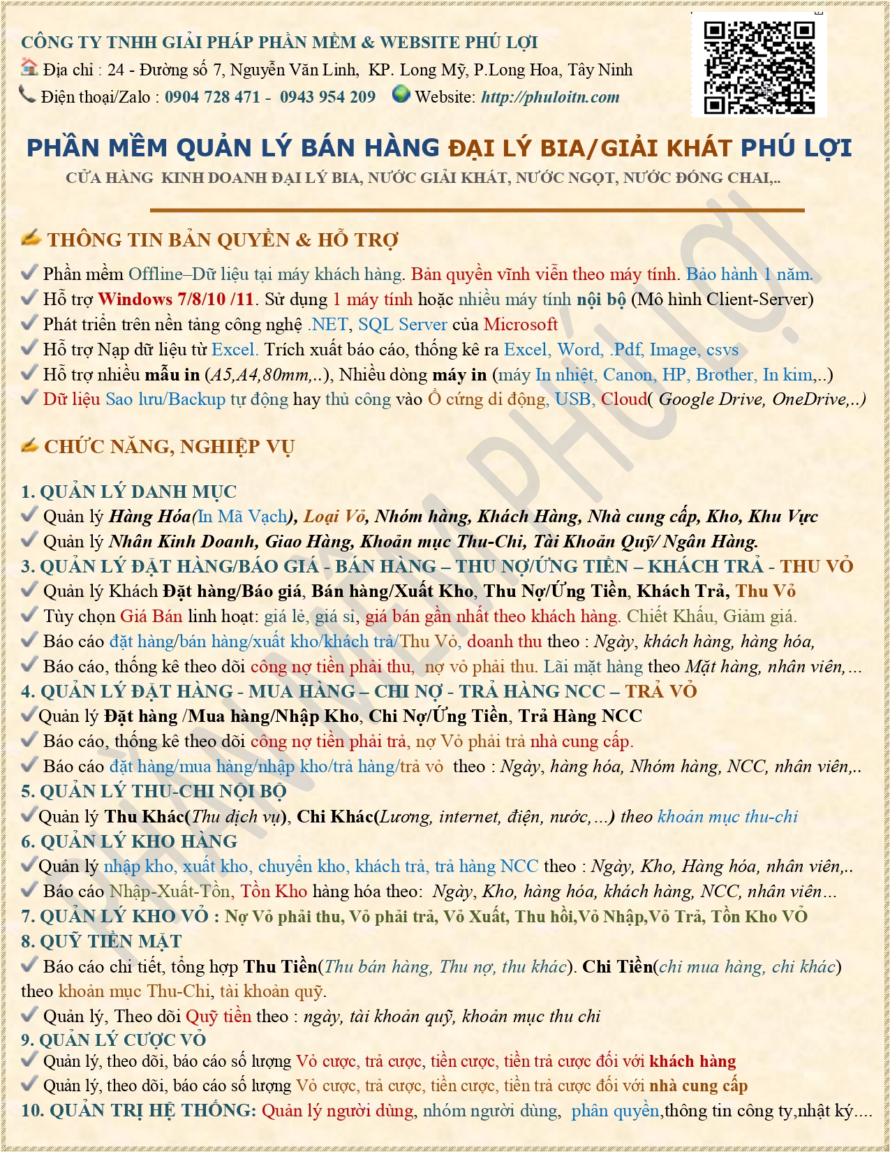 Mô tả phần mềm